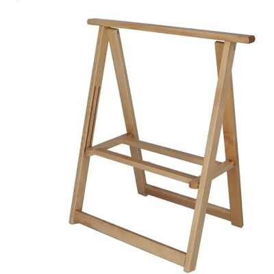Wellhome - Caballete de Haya Bajo - 65x39x73 cm - Natural - Furniture - Publicité Wellhome - Caballete de Haya Bajo - 65x39x73 cm - Natural - Furniture - Publicité