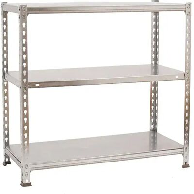 Simonclick Étagère Métallique Ecoclick Mini 3/300 900x800x300 Mm Galvanized One Size - Publicité Simonclick Étagère Métallique Ecoclick Mini 3/300 900x800x300 Mm Galvanized One Size - Publicité