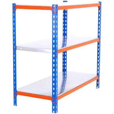 Simonclick Étagère Métallique Mini 3/400 1000 1000x800x400 Mm Blue / Orange / Galva One Size - Publicité Simonclick Étagère Métallique Mini 3/400 1000 1000x800x400 Mm Blue / Orange / Galva One Size - Publicité