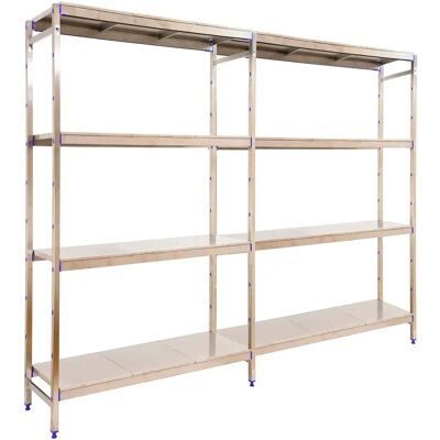 Simoninox Étagère Métallique Initial 4ss 2000x3290x500 Mm StainlessSteel One Size - Publicité Simoninox Étagère Métallique Initial 4ss 2000x3290x500 Mm StainlessSteel One Size - Publicité