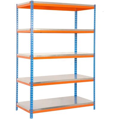 Simontaller-simonforte Étagère Métallique Bricoforte 1204-5 Metal 2000x1200x450 Mm Blue / Orange / Galva One Size - Publicité Simontaller-simonforte Étagère Métallique Bricoforte 1204-5 Metal 2000x1200x450 Mm Blue / Orange / Galva One Size - Publicité