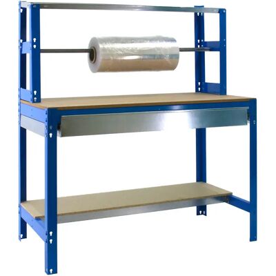 Simonwork (bancos De Trabajo) Étagère Métallique Bt4 Box 1445x910x760 Mm Blue / Wood One Size - Publicité Simonwork (bancos De Trabajo) Étagère Métallique Bt4 Box 1445x910x760 Mm Blue / Wood One Size - Publicité