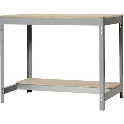 Simonwork (bancos De Trabajo) Étagère Métallique Bt0 842x910x610 Mm Grey / Wood One Size - Publicité Simonwork (bancos De Trabajo) Étagère Métallique Bt0 842x910x610 Mm Grey / Wood One Size - Publicité