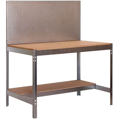 Simonwork (bancos De Trabajo) Étagère Métallique Bt2 1445x910x610 Mm Galva / Wood One Size - Publicité Simonwork (bancos De Trabajo) Étagère Métallique Bt2 1445x910x610 Mm Galva / Wood One Size - Publicité