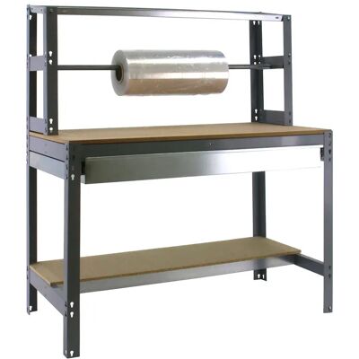 Simonwork (bancos De Trabajo) Étagère Métallique Bt4 Box 1445x1510x760 Mm Grey / Wood One Size - Publicité Simonwork (bancos De Trabajo) Étagère Métallique Bt4 Box 1445x1510x760 Mm Grey / Wood One Size - Publicité