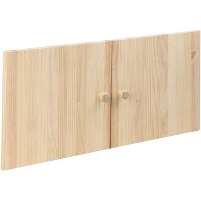 Kit de portes en bois Astigarraga - Pour étagère Gala 75x35.5cm - Finition naturelle - Publicité Kit de portes en bois Astigarraga - Pour étagère Gala 75x35.5cm - Finition naturelle - Publicité