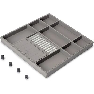 Emuca Organisateur De Tiroirs 7137152 Quartz Titanium One Size - Publicité Emuca Organisateur De Tiroirs 7137152 Quartz Titanium One Size - Publicité
