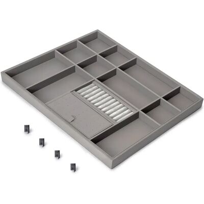 Emuca Organisateur De Tiroirs 7137252 Quartz Titanium One Size - Publicité Emuca Organisateur De Tiroirs 7137252 Quartz Titanium One Size - Publicité