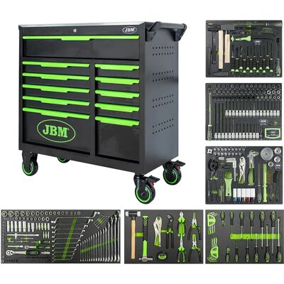 Jbm Chariot à Outils à 11 Tiroirs Black One Size - Publicité Jbm Chariot à Outils à 11 Tiroirs Black One Size - Publicité