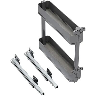 Emuca Porte-bouteilles Coulissant Harmony 150x700 Mm Antracite Grey One Size - Publicité Emuca Porte-bouteilles Coulissant Harmony 150x700 Mm Antracite Grey One Size - Publicité