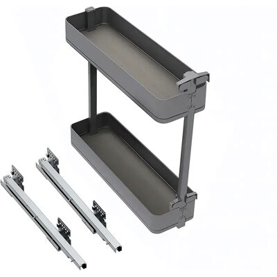 Emuca Porte-bouteilles Coulissant Harmony 200x700 Mm Antracite Grey One Size - Publicité Emuca Porte-bouteilles Coulissant Harmony 200x700 Mm Antracite Grey One Size - Publicité