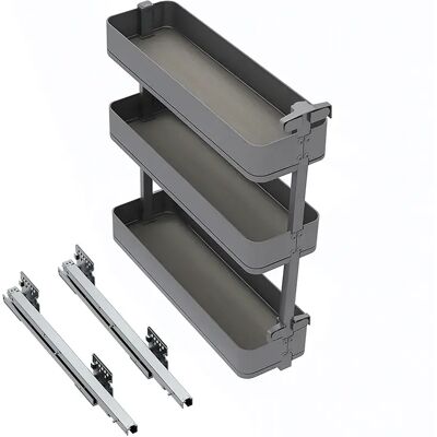 Emuca Porte-bouteilles Coulissant Harmony 200x800 Mm Antracite Grey One Size - Publicité Emuca Porte-bouteilles Coulissant Harmony 200x800 Mm Antracite Grey One Size - Publicité