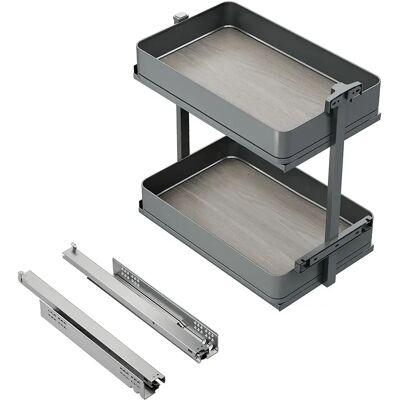 Emuca Chariot Coulissant Harmony 300x700 Mm Antracite Grey One Size - Publicité Emuca Chariot Coulissant Harmony 300x700 Mm Antracite Grey One Size - Publicité
