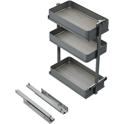 Emuca Chariot Coulissant Harmony 300x800 Mm Antracite Grey One Size - Publicité Emuca Chariot Coulissant Harmony 300x800 Mm Antracite Grey One Size - Publicité