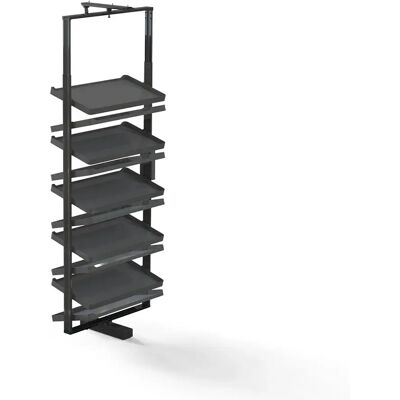 Emuca Étagère à Chaussures Rotative Pour Intérieur De Dressing 164x80 Cm Titanium One Size - Publicité Emuca Étagère à Chaussures Rotative Pour Intérieur De Dressing 164x80 Cm Titanium One Size - Publicité