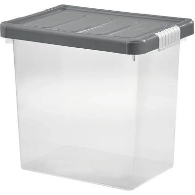 Tontarelli Boîte De Rangement Transparent / Graphite One Size - Publicité Tontarelli Boîte De Rangement Transparent / Graphite One Size - Publicité