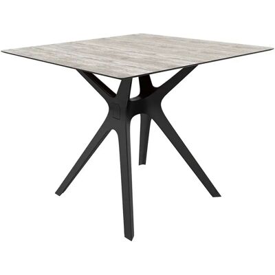 Resol Table De Jardin Vela S Fenolico 90x90 Cm Washed Wood / Black One Size - Publicité Resol Table De Jardin Vela S Fenolico 90x90 Cm Washed Wood / Black One Size - Publicité