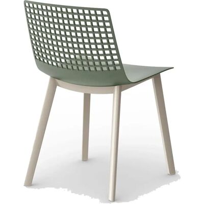 Resol Chaise De Jardin Click Wire Greenish Gray / Ivory One Size - Publicité Resol Chaise De Jardin Click Wire Greenish Gray / Ivory One Size - Publicité