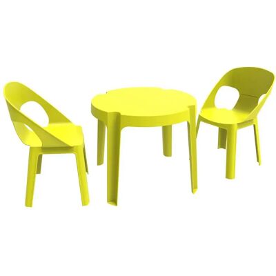 Resol Ensemble Table Et Chaises De Jardin Pour Enfants Rita Green Lime One Size - Publicité Resol Ensemble Table Et Chaises De Jardin Pour Enfants Rita Green Lime One Size - Publicité