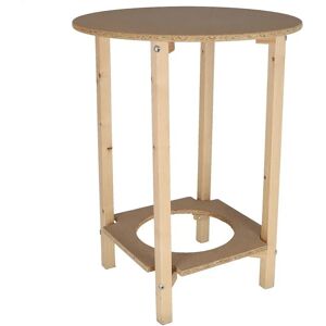 Table Ronde Gazte en Bois de Pin Sans Vernis - Table Camilla - Publicité Table Ronde Gazte en Bois de Pin Sans Vernis - Table Camilla - Publicité