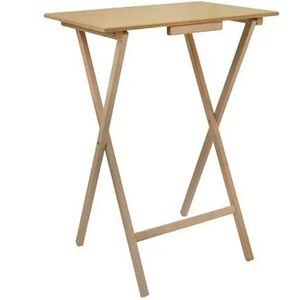 Wellhome Table D´appoint Rectangulaire Avec Finition à L´huile 48x35x64 Cm Natural One Size - Publicité Wellhome Table D´appoint Rectangulaire Avec Finition à L´huile 48x35x64 Cm Natural One Size - Publicité
