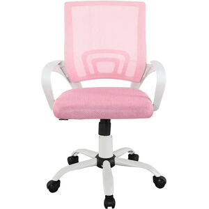 Furniture Style Chaise De Bureau Martina White 57x28x12 Cm White/Pink One Size - Publicité Furniture Style Chaise De Bureau Martina White 57x28x12 Cm White/Pink One Size - Publicité