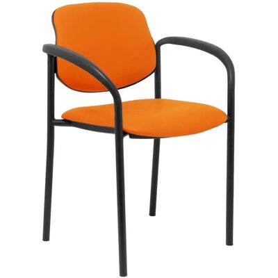 Nowy Styl Chaise De Bureau Fixe Styl Faux Leather With Arms Orange / Black One Size - Publicité Nowy Styl Chaise De Bureau Fixe Styl Faux Leather With Arms Orange / Black One Size - Publicité