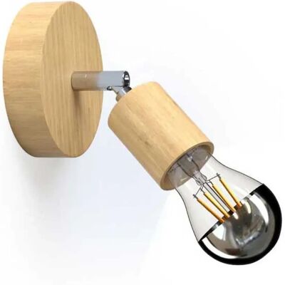 Creative Cables Applique Murale Fermaluce Wood 90° Brown One Size - Publicité Creative Cables Applique Murale Fermaluce Wood 90° Brown One Size - Publicité