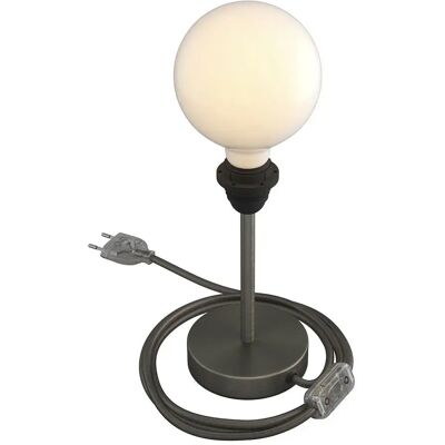 Creative Cables Lampe De Table Alzaluce Sans Abat-jour 15 Cm Satin Titanium One Size - Publicité Creative Cables Lampe De Table Alzaluce Sans Abat-jour 15 Cm Satin Titanium One Size - Publicité