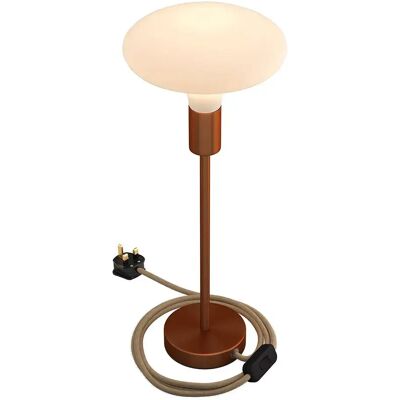 Creative Cables Lampe De Table Alzaluce 30 Cm Satin Copper One Size - Publicité Creative Cables Lampe De Table Alzaluce 30 Cm Satin Copper One Size - Publicité