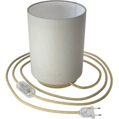 Creative Cables Lampe Cylindre Métallique Posaluce Brass / White One Size - Publicité Creative Cables Lampe Cylindre Métallique Posaluce Brass / White One Size - Publicité