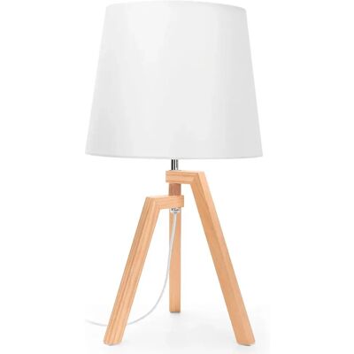 Lampe de Table en Bois AIGOSTAR - Style Vintage Moderne pour Intérieur - Publicité Lampe de Table en Bois AIGOSTAR - Style Vintage Moderne pour Intérieur - Publicité