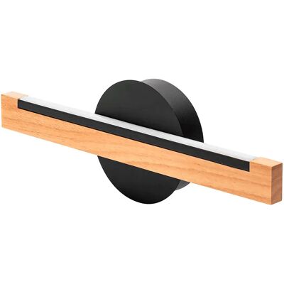 Aigostar Applique Murale Wood And Metal 6.5w 2700k Black / Brown 35 x 4.7 x 12 cm - Publicité Aigostar Applique Murale Wood And Metal 6.5w 2700k Black / Brown 35 x 4.7 x 12 cm - Publicité