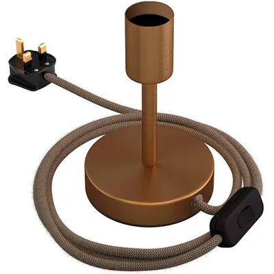 Creative Cables Lampe De Table Alzaluce 10 Cm Satin Brass / Bark One Size - Publicité Creative Cables Lampe De Table Alzaluce 10 Cm Satin Brass / Bark One Size - Publicité