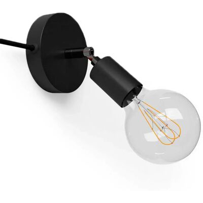 Creative Cables Applique Murale Spostaluce Adjustable 90° Black / Natural Anthracite One Size - Publicité Creative Cables Applique Murale Spostaluce Adjustable 90° Black / Natural Anthracite One Size - Publicité