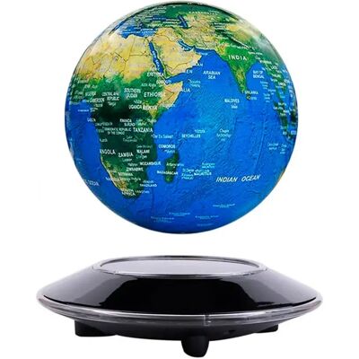 Mikamax Lampe Levitating Earth Blue / Black One Size - Publicité Mikamax Lampe Levitating Earth Blue / Black One Size - Publicité