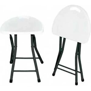 Garbar Tabouret Pliant Easy White / Silver One Size - Publicité Garbar Tabouret Pliant Easy White / Silver One Size - Publicité
