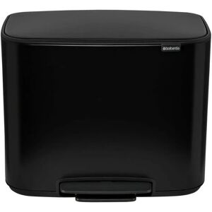 Brabantia Poubelle Avec Pédale 3x11l Black One Size - Publicité Brabantia Poubelle Avec Pédale 3x11l Black One Size - Publicité
