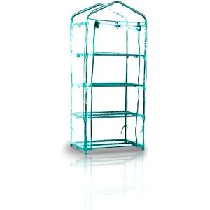 The Garden People Serre 4 Shelves Cover 69 X 49 X 160 Cm Green One Size - Publicité The Garden People Serre 4 Shelves Cover 69 X 49 X 160 Cm Green One Size - Publicité