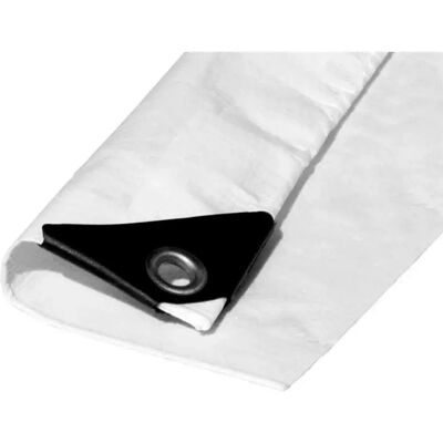 Tente Double Face Blanche EDM 5x8m Protection UV - Publicité Tente Double Face Blanche EDM 5x8m Protection UV - Publicité