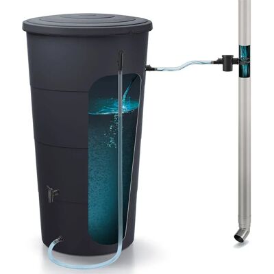 Prosperplast Réservoir D´eau De Pluie Set 200l Smooth Collection 60x60x106.6 Cm Anthracite One Size - Publicité Prosperplast Réservoir D´eau De Pluie Set 200l Smooth Collection 60x60x106.6 Cm Anthracite One Size - Publicité