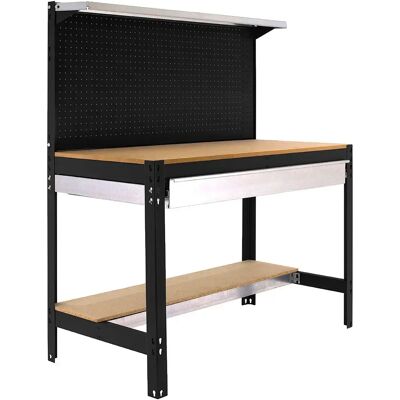 Simonwork (bancos De Trabajo) Étagère Métallique Bt3 Box 1445x910x610 Mm Anthracite / Wood One Size - Publicité Simonwork (bancos De Trabajo) Étagère Métallique Bt3 Box 1445x910x610 Mm Anthracite / Wood One Size - Publicité