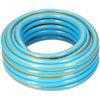 Tuyau de jardin EDM 25m anti-torsion bleu flexible 15/20mm - Publicité Tuyau de jardin EDM 25m anti-torsion bleu flexible 15/20mm - Publicité