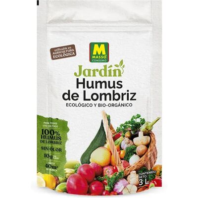 Engrais biologique Massó Earthworm Hummus 3L - Publicité Engrais biologique Massó Earthworm Hummus 3L - Publicité