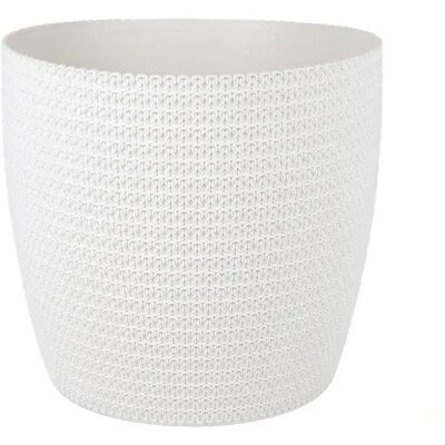 Pot tressé beige - ø 359 x 315 mm - Jardinière - Publicité Pot tressé beige - ø 359 x 315 mm - Jardinière - Publicité