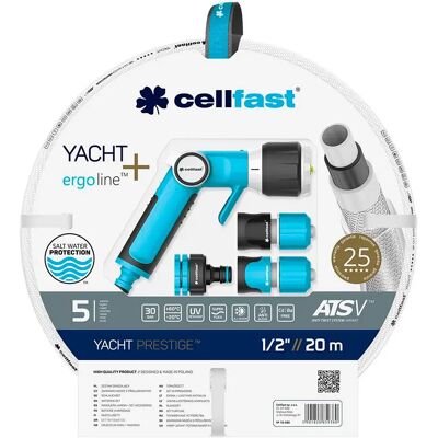 Cellfast Kit Tuyau D´arrosage Yacht Blue 12.5 mm x 20 m - Publicité Cellfast Kit Tuyau D´arrosage Yacht Blue 12.5 mm x 20 m - Publicité