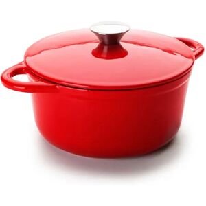 Ibili Cocotte Round 24x11.50 Cm Red One Size - Publicité Ibili Cocotte Round 24x11.50 Cm Red One Size - Publicité