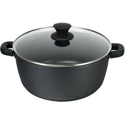Supreme Récipient en Aluminium Moulé 20cm Noir - Publicité Supreme Récipient en Aluminium Moulé 20cm Noir - Publicité