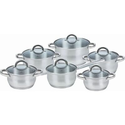 Maestro Mr-2120-12 Batterie De Cuisine 12 Unités Stainless Steel One Size - Publicité Maestro Mr-2120-12 Batterie De Cuisine 12 Unités Stainless Steel One Size - Publicité