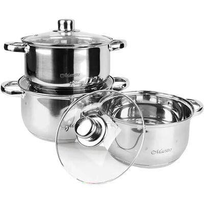 Maestro Mr-ustensiles De Cuisine 2020-6m 6 Unités Stainless Steel One Size - Publicité Maestro Mr-ustensiles De Cuisine 2020-6m 6 Unités Stainless Steel One Size - Publicité